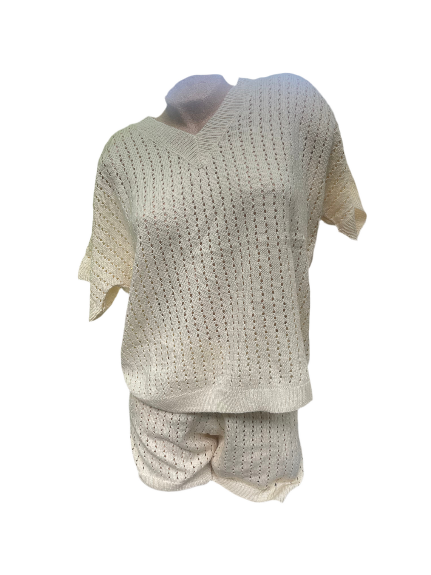 Shorts cardigan set
