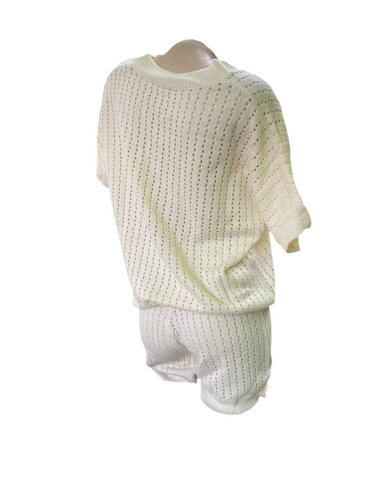 Shorts cardigan set